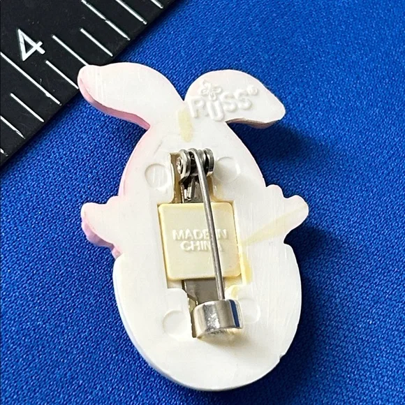 🖤Vintage RUSS Rabbit 🐇 brooch - Picture 4 of 5